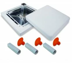 GTX Permanent Set Of 3 Bases W Ground Anchor - Metal Underside