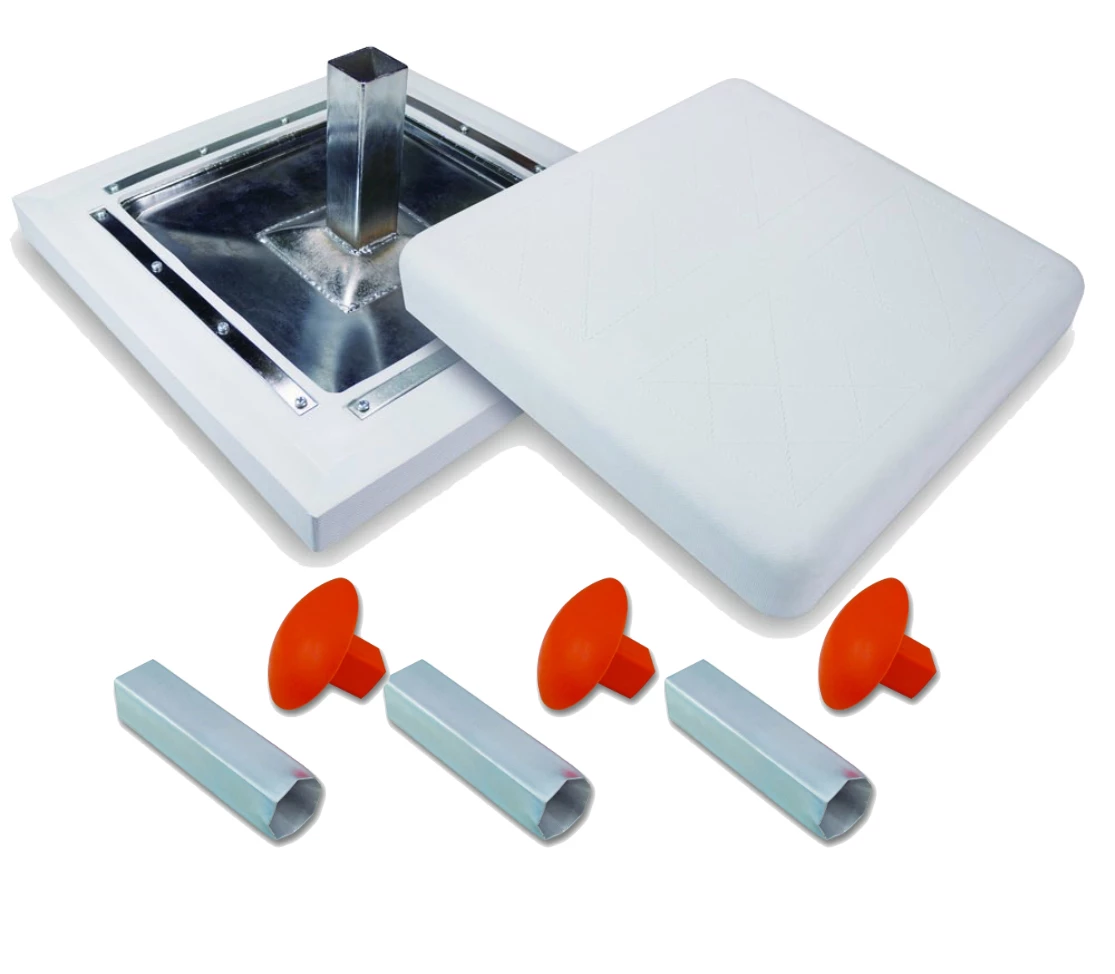 GTX Permanent Set Of 3 Bases W Ground Anchor - Metal Underside 3 GTX Permanent Set Of 3 Bases W Ground Anchor - Metal Underside