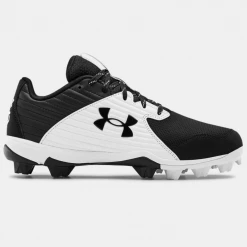 Under Armour Leadoff RM Low Moulded Cleats Black/White [US Shoe Size: 7]