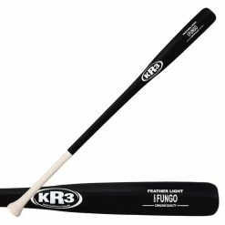 KR3 Feather Light Fungo Bat 36 Inch [Colour: Black Barrel/Natural Handle]