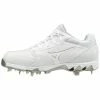 Mizuno 9-Spike Swift 6 Low WOMEN'S Metal Cleats [Womens US Shoe Size: 7 ] [Colour: White TUFF TOE] HAS NAVY TUFF TOE APPLIED TO RIGHT SHOE -Nike Shop unnamed file 753