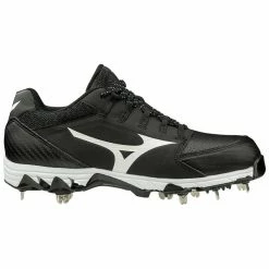 Mizuno 9-Spike Swift 6 Low WOMEN'S Metal Cleats [Womens US Shoe Size: 7 ] [Colour: White TUFF TOE] HAS NAVY TUFF TOE APPLIED TO RIGHT SHOE -Nike Shop unnamed file 758