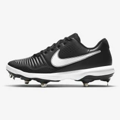 NIKE Alpha Huarache Varsity 3 Low Metal Cleats Black [US Shoe Size: 9.5]