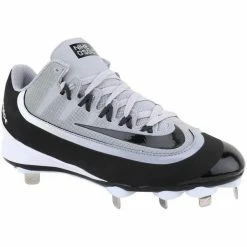 Nike Huarache 2KFilth Pro Low Metal Cleats [Colour: Black/Grey] [US Shoe Size: 10]