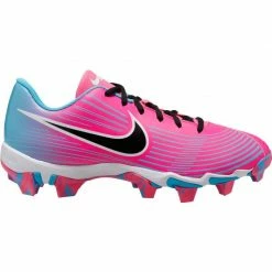 Nike Hyperdiamond 3 LADIES Keystone Mouded Cleats Pink/Blue [Womens US Shoe Size: 6]