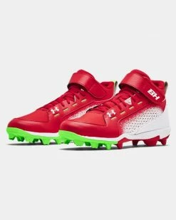 Under Armour Harper 6 MID RM Baseball Cleats RED [US Shoe Size: 7] -Nike Shop unnamed file 898