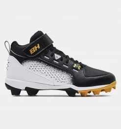 Under Armour Harper 6 MID RM Moulded Cleats BLACK [US Shoe Size: 6.5]
