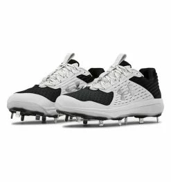 Under Armour Yard MT Metal Cleats Black/White [US Shoe Size: 9]