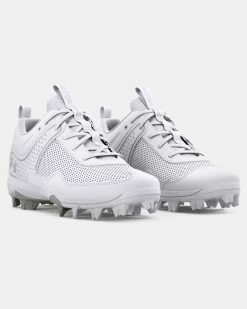 Under Armour Glyde RM LADIES Moulded Cleats WHITE [Womens US Shoe Size: 7]